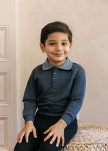 Load image into Gallery viewer, Ely's&amp; Co Autumn Kids Collection Polo Sweatshirt - Navy