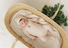 Load image into Gallery viewer, Ely's &amp; Co Ribbed Floral Embroidered Collection Footie And Beanie - Ivory