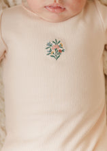 Load image into Gallery viewer, Ely's &amp; Co Ribbed Floral Embroidered Collection Footie And Beanie - Pink