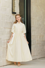 Load image into Gallery viewer, Velvette Label Yellow Side Tie Midi