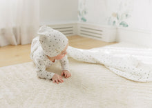 Load image into Gallery viewer, Ely's &amp; Co Ribbed Printed Palm Collection Footie And Beanie - Ivory