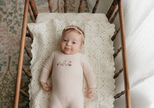 Load image into Gallery viewer, Ely's &amp; Co Embroidered ABC Footie - Pink