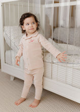 Load image into Gallery viewer, Ely's &amp; Co Velour Stripe Collection Pajama - Light Pink