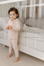 Load image into Gallery viewer, Ely's &amp; Co Velour Stripe Collection Pajama - Light Pink