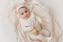 Load image into Gallery viewer, Ely's &amp; Co Vine Collection Footie And Bonnet - Ivory/Pink
