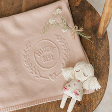 Load image into Gallery viewer, Peluche Peluche Embossed Knit Blanket - Rose