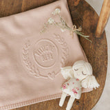 Peluche Peluche Embossed Knit Blanket - Rose