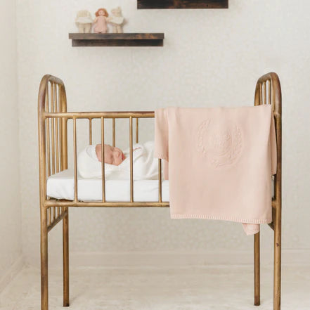 Peluche Peluche Embossed Knit Blanket - Rose