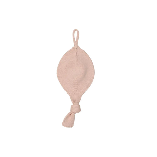 Peluche Knit Paci Holder- Rose