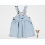 Lovely Littles Denim Dress - Berry Red