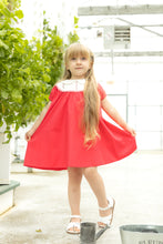 Load image into Gallery viewer, Nou Nelle Hot Pink Embroidered Dress (Short Sleeve)