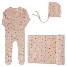 Load image into Gallery viewer, Aurora Bow Pattern Collection Layette Set - Pink