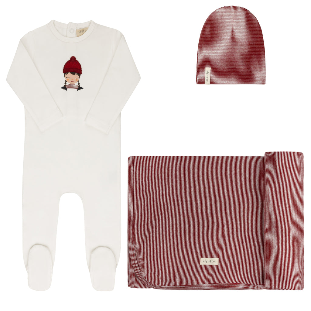 Ely's & Co Autumn Kids Collection Take Me Home Set - Ivory/Pink