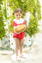 Load image into Gallery viewer, Nou Nelle Hot Pink Embroidered Romper
