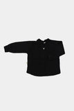 Booso Linen Black Shirt