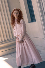 Load image into Gallery viewer, Little Tempest Teens Taffeta Tie Cropped Shirt And Pleated Circle Skirt Set - Antique Pink