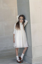 Load image into Gallery viewer, Little Tempest Organza Grid Jumper - Cream