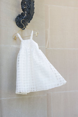 Little Tempest Organza Grid Jumper - Cream
