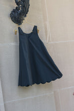 Load image into Gallery viewer, Little Tempest Taffeta Scallop Hem Jumper With Shirt - Black