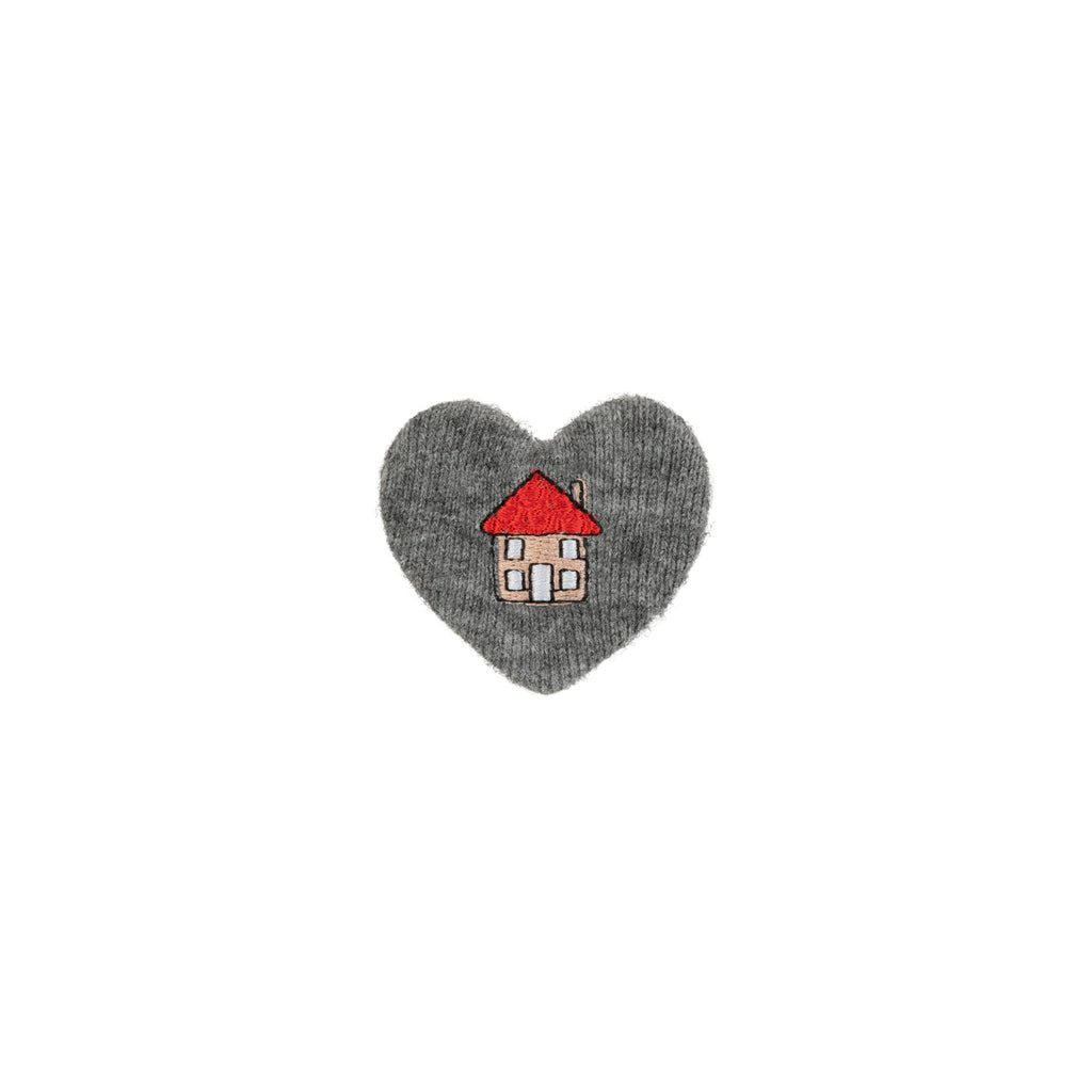Le Enfant Maison Heart Clips - Gray