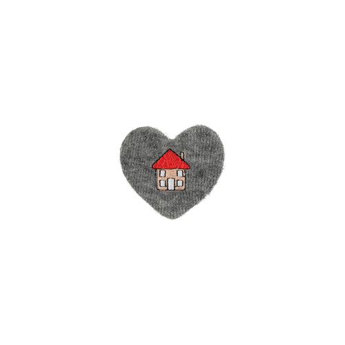 Le Enfant Maison Heart Clips - Gray