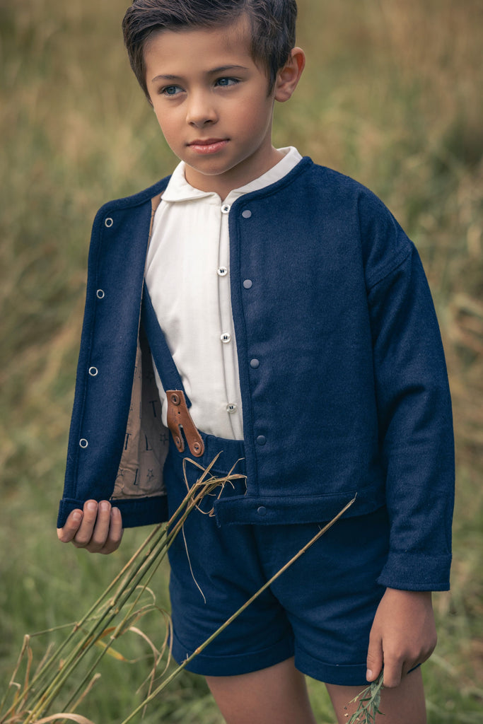 Little Tempest Boys Wool Jacket - Navy