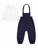 Little Tempest Baby Girls Halter Romper With Shirt - Navy