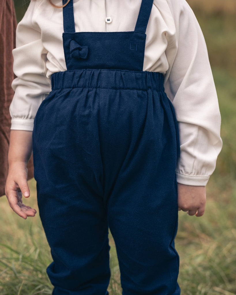 Little Tempest Baby Girls Halter Romper With Shirt - Navy