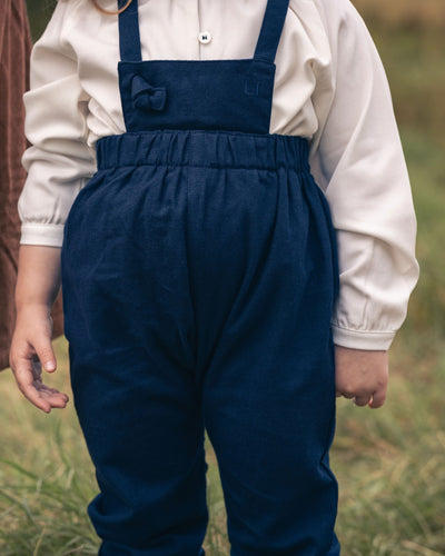 Little Tempest Baby Girls Halter Romper With Shirt - Navy