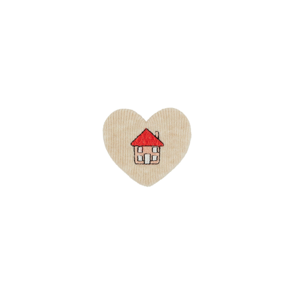 Le Enfant Maison Heart Clips - Oat