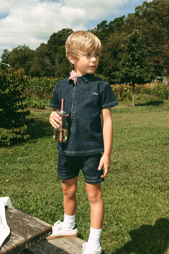 Crew Kids Blue Roe Tee