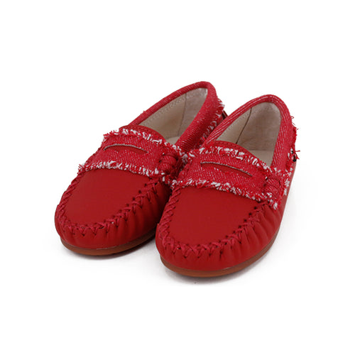 Camille Shoes Stella Fray Edge - Red