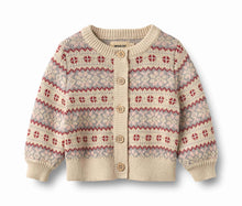 Load image into Gallery viewer, Wheat Vikki Jacquard Cardigan - Off White
