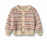 Wheat Vikki Jacquard Cardigan - Off White