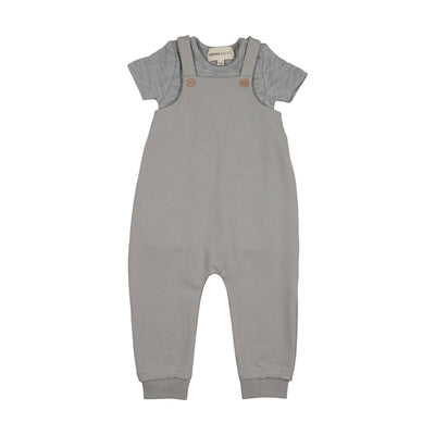 Mema Knits Romper And Onesie Set  - Dove Blue
