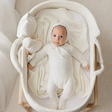 Load image into Gallery viewer, Bubani Boys Lace Wrap Collection Velour Layette Set