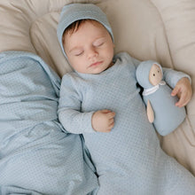 Load image into Gallery viewer, Bubani Polka Dotted Collection Velour Take Me Home Set - Blue