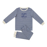 Coco Blanc Striped Pajamas - Blue