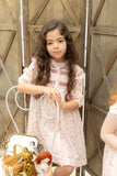 Nou Nelle Smocked Pink Dress (3/4 Sleeve)