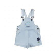 Load image into Gallery viewer, Lovely Littles Denim Short Overalls - Raspberry Blue