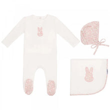 Load image into Gallery viewer, Mini Label Girls Liberty Bunny Layette Set - White