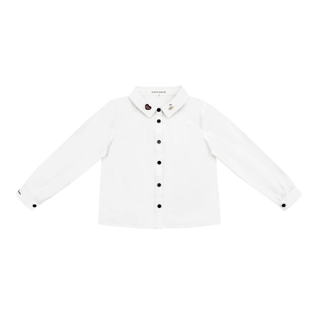 Little Parni Girls White Shirt (K554) - White