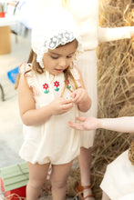 Load image into Gallery viewer, Nou Nelle Peach Embroidered Romper