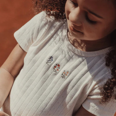 Lovely Littles Embroidered Short Sleeve Tee - Esme