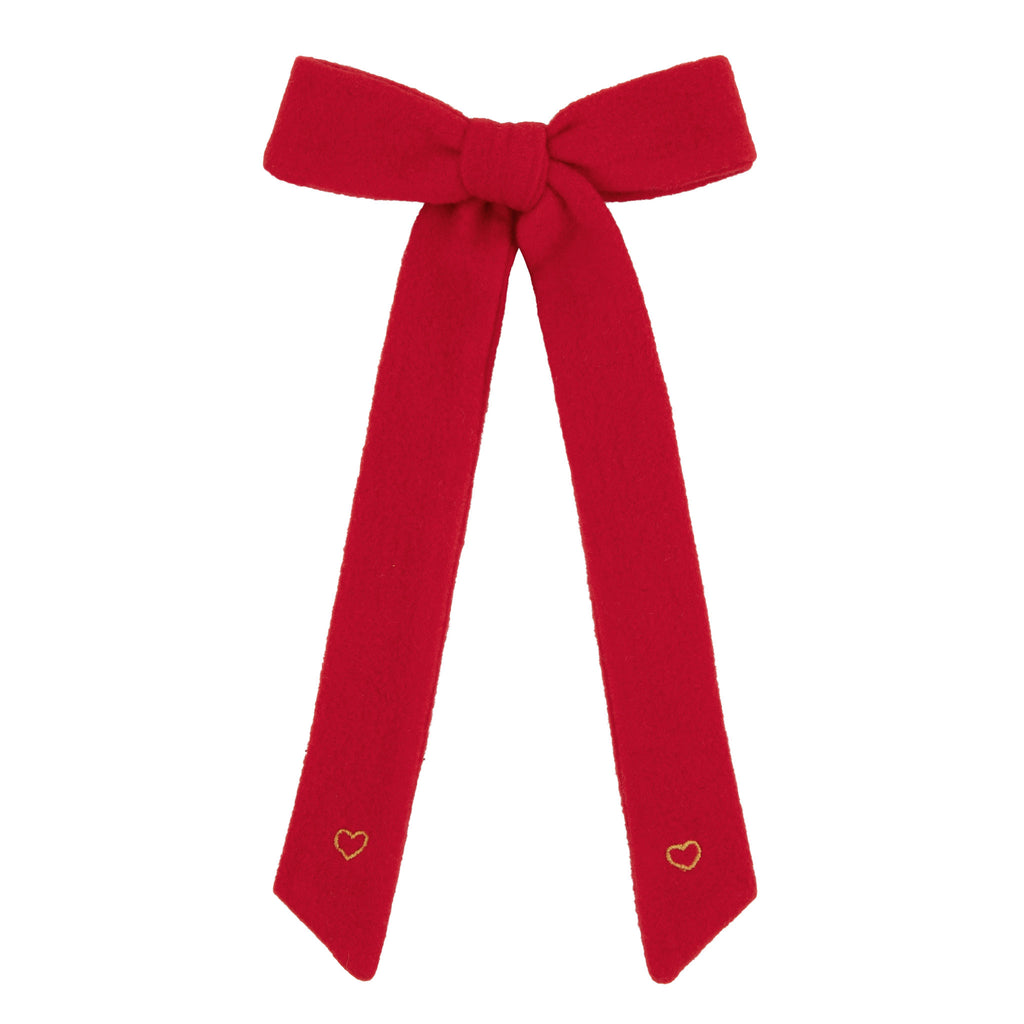 Le Enfant Little Heart Bow - Red