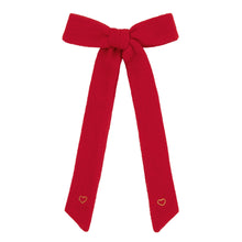 Load image into Gallery viewer, Le Enfant Little Heart Bow - Red