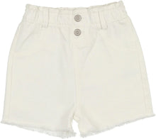 Load image into Gallery viewer, Lil Legs  Paperbag Shorts - White Denim