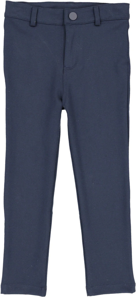 Lil Legs Knit Pants Without Seam - Navy