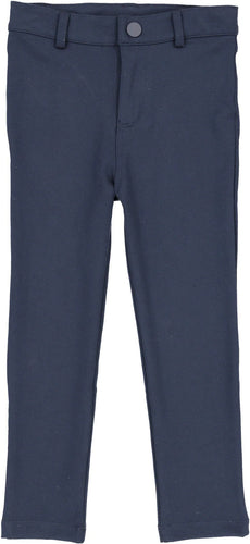 Lil Legs Knit Pants Without Seam - Navy