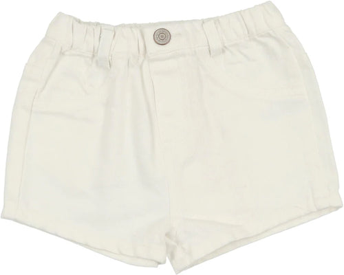Lil Legs Denim Shorts - White Denim